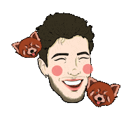 Red Panda Love Sticker