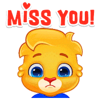 Miss You Love Sticker by Lucas and Friends by RV AppStudios