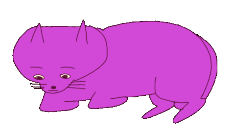 Animation Cat Sticker by Mekamee