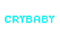 Crybabyzine crybaby crybaby zine Sticker