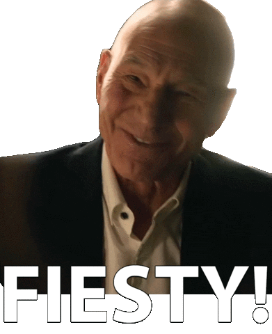Patrick Stewart Laughing Sticker by Charlie's Angels
