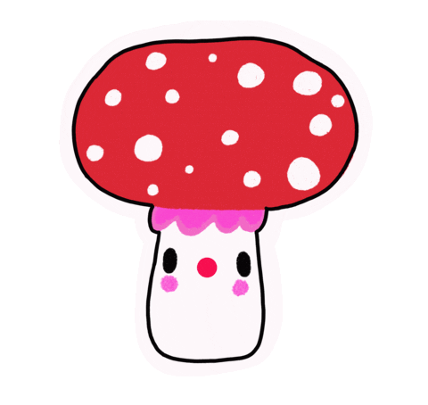 Halloween Mushroom Sticker