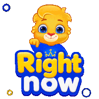 Pointing Down Hurry Up Sticker by Lucas and Friends by RV AppStudios