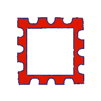 androodles frame marco postcard sello Sticker