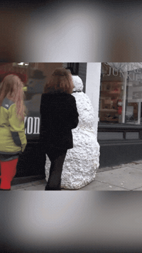 Scared Prank Reaction GIF by Freaky The Scary Snowman