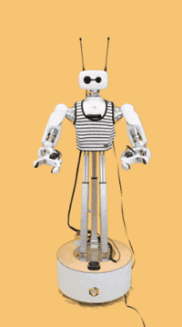 PollenRobotics hello hey robot waving GIF