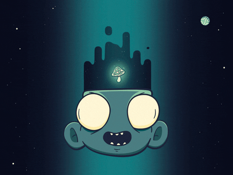 space zombie GIF