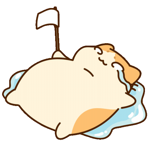 Give Up Crying Sticker by Bichi Mao
