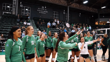 athletics volleyball GIF by GreenWave