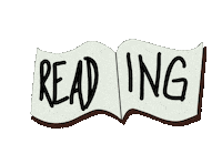 Books Reading Sticker by Matt Tolbert