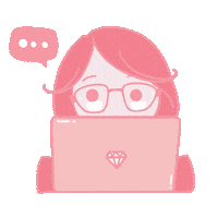 work think Sticker by Chupi