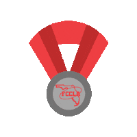 floridafccla silver award medal slc Sticker