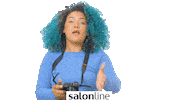 girl taking Sticker by Salon Line