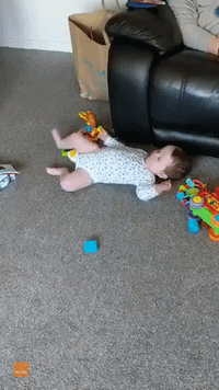 Toddler Twins Enjoy 'the Floor Is Lava' Game