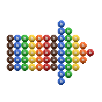 rainbow color Sticker by M&M’S Chocolate