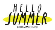 Summer Hello Sticker by Origami Bikini