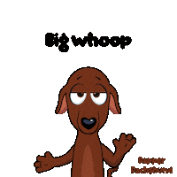 Unimpressed Dog Sticker by VeeFriends