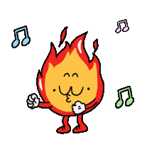 Fire Happy Dance Sticker by linchpinclass
