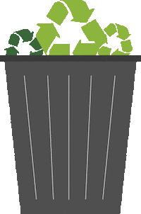 Trash Recycling Sticker by UFSCSustentavel