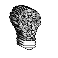 Idea Lamp Sticker by Tinker Engenharia