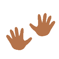 Hand Hello Sticker by La Cabane d'Achille & Camille
