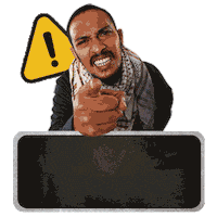 Warning Sticker by Rhaya Flicks