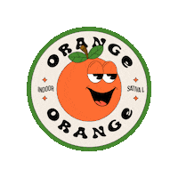 Orange Sticker by Weedly