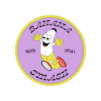 Banana Smash Sticker by Weedly