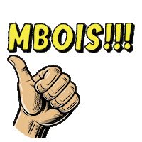 benkrobo cool thumb up keren malang Sticker