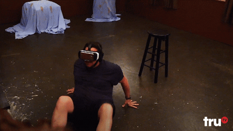 scared virtual reality GIF by truTV