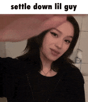 Settle Down Cute Girl GIF