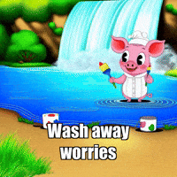 Water Cleansing GIF by The Pigasso