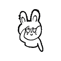 Jong Up Bunny Sticker