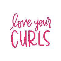 Curls Love Sticker by Girl Loves Glam