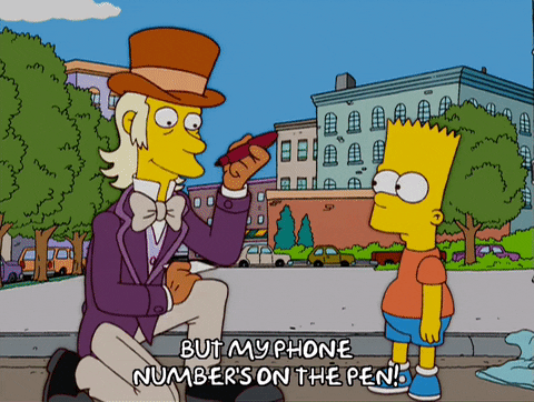 happy bart simpson GIF