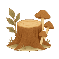 Tree Mushroom Sticker