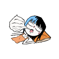 Tired Sleep Sticker