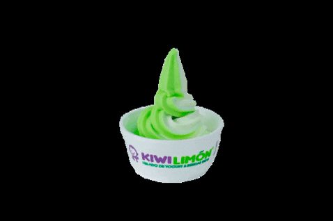 kiwilimonhelado giphygifmaker kiwi helado froyo GIF