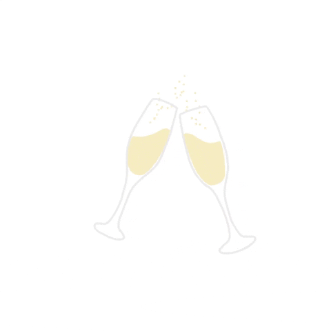 Winniemint92 celebration glasses champagne clink GIF
