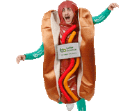 Custom Hotdog Sticker by Better Balance