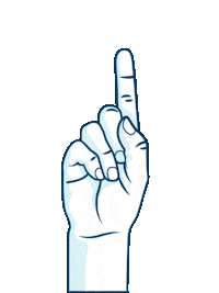 LilLetsOfficial point hand pointing finger Sticker