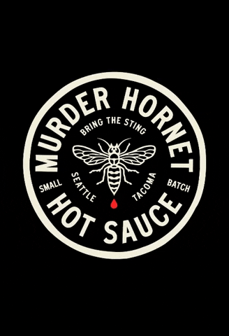 MurderHornetSauce logo murder hornet hot sauce GIF