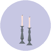 shabbosproject candles jewish shabbat fridaynight Sticker