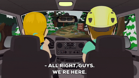 mountains driving GIF by South Park 