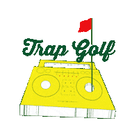 Pineapple Boombox Sticker by Trap Golf