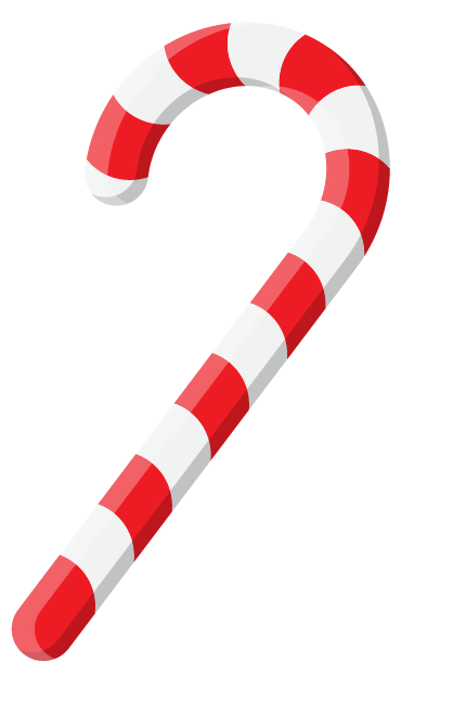 Candy Cane Christmas Sticker by Manukian