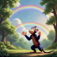 Rainbow Wow GIF by glimbop