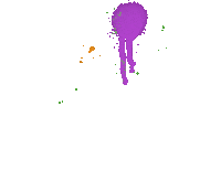 Lenajarts pink blue neon purple Sticker