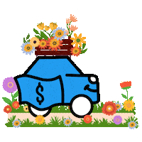 Spring Season Flower Sticker by Wheelzy