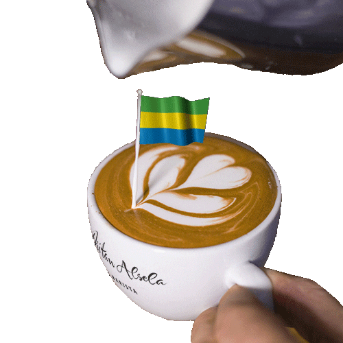 Gabonese Republic Barista Sticker by Dritan Alsela Coffee